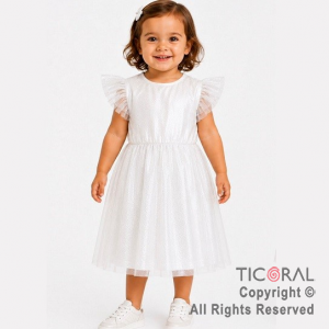 DISFRAZ PRINCESA LARGO CON MANGA BLANCO TALLE 0